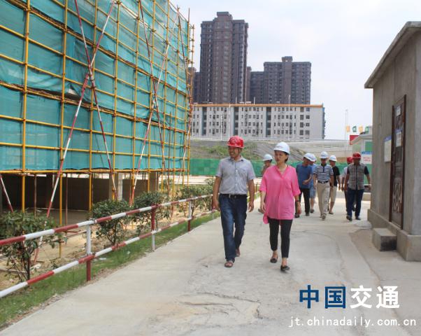 南昌市质监站向导莅临象湖隧道、、、九洲高架安顿房项目检查指导事情