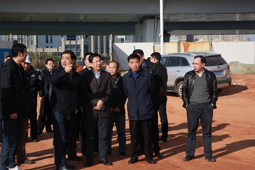 副市长宋铀一行调研我司昌南大道、、洪都大道快速路刷新项目